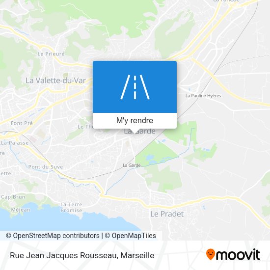 Rue Jean Jacques Rousseau plan