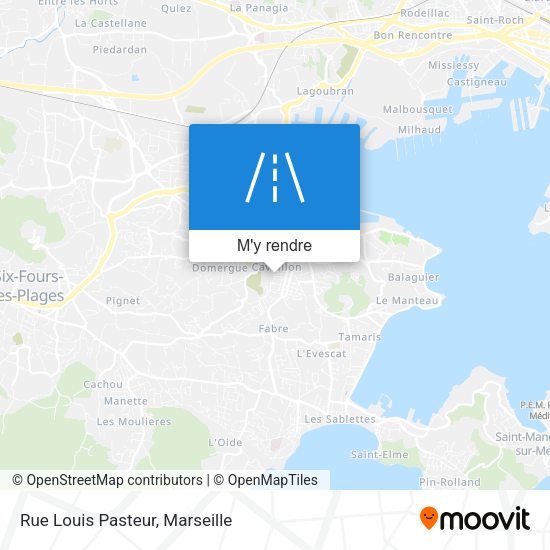 Rue Louis Pasteur plan