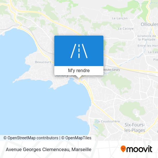 Avenue Georges Clemenceau plan