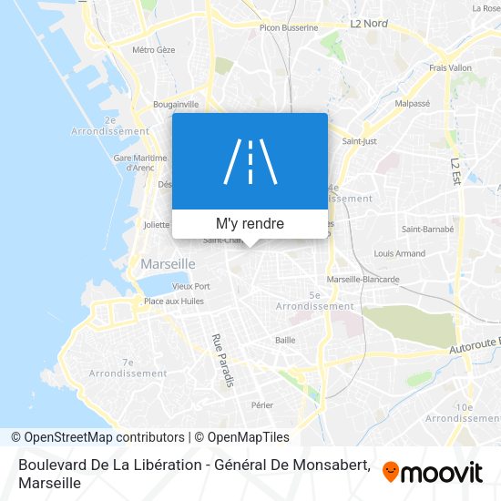 Boulevard De La Libération - Général De Monsabert plan