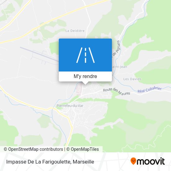 Impasse De La Farigoulette plan