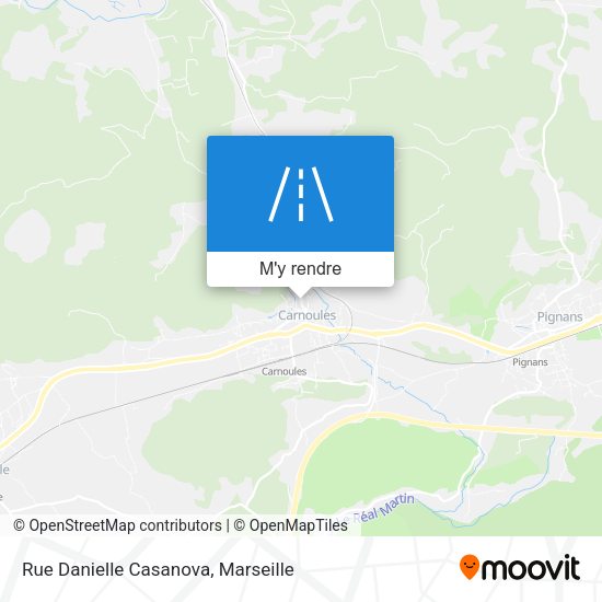 Rue Danielle Casanova plan