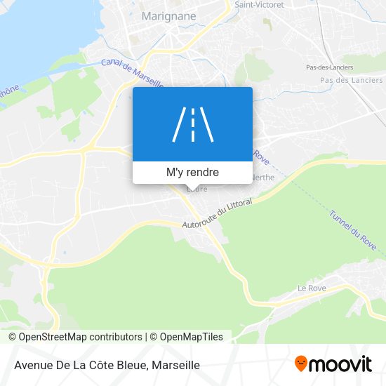 Avenue De La Côte Bleue plan