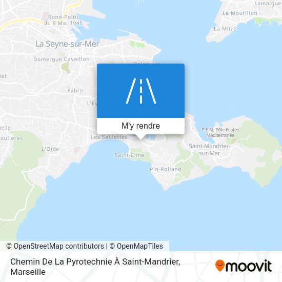 Chemin De La Pyrotechnie À Saint-Mandrier plan