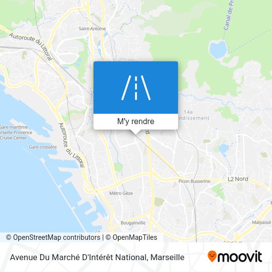 Avenue Du Marché D'Intérêt National plan