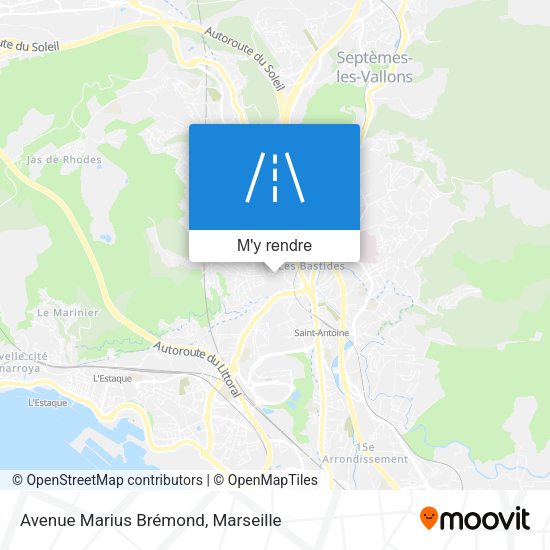 Avenue Marius Brémond plan