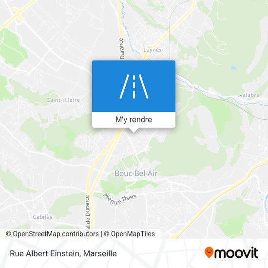 Rue Albert Einstein plan
