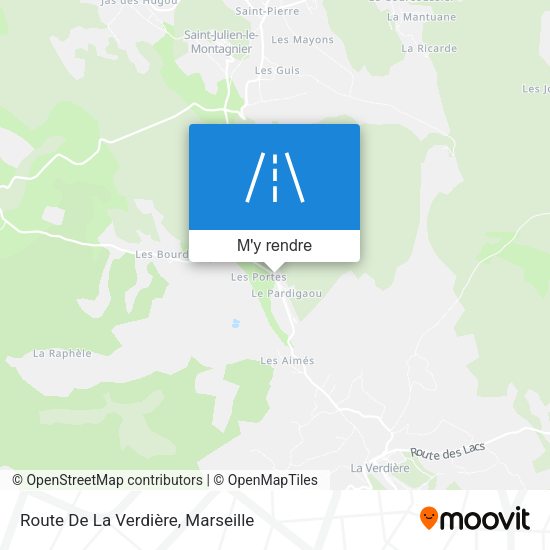 Route De La Verdière plan