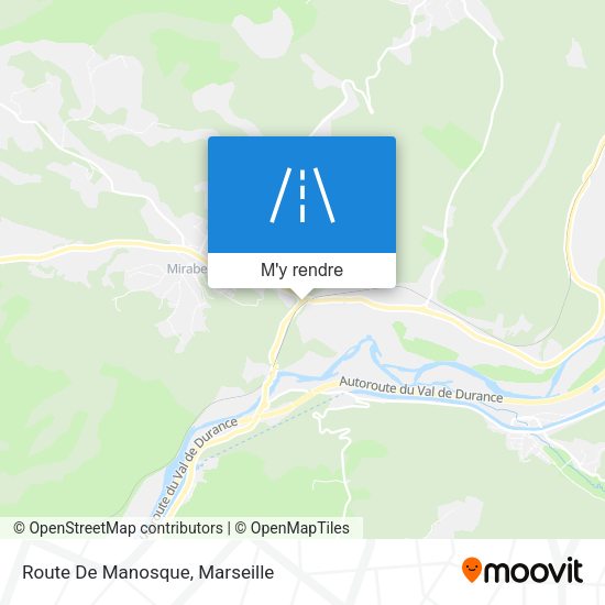 Route De Manosque plan