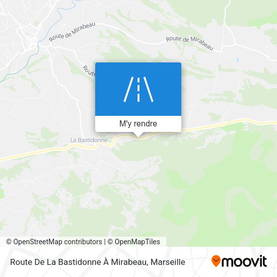 Route De La Bastidonne À Mirabeau plan