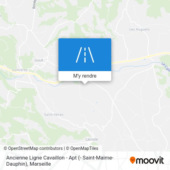 Ancienne Ligne Cavaillon - Apt (- Saint-Maime-Dauphin) plan