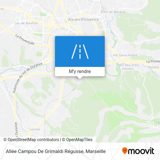 Allée Campou De Grimaldi Régusse plan