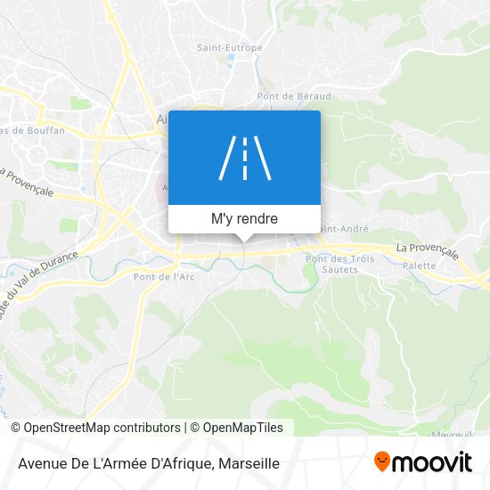 Avenue De L'Armée D'Afrique plan