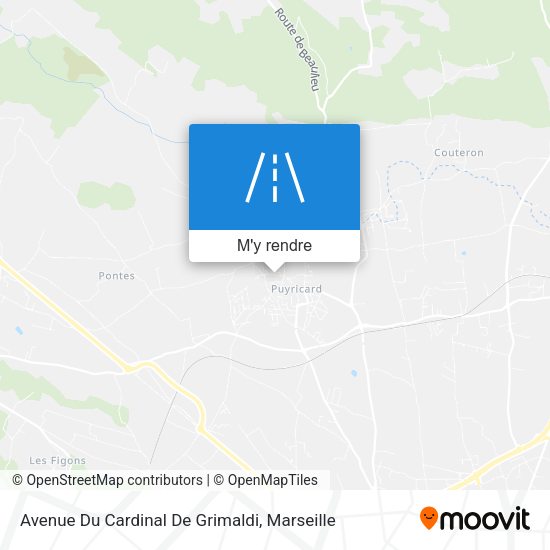 Avenue Du Cardinal De Grimaldi plan