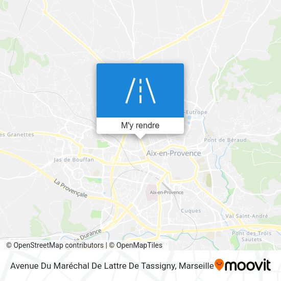 Avenue Du Maréchal De Lattre De Tassigny plan
