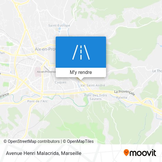 Avenue Henri Malacrida plan