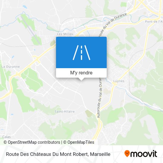 Route Des Châteaux Du Mont Robert plan