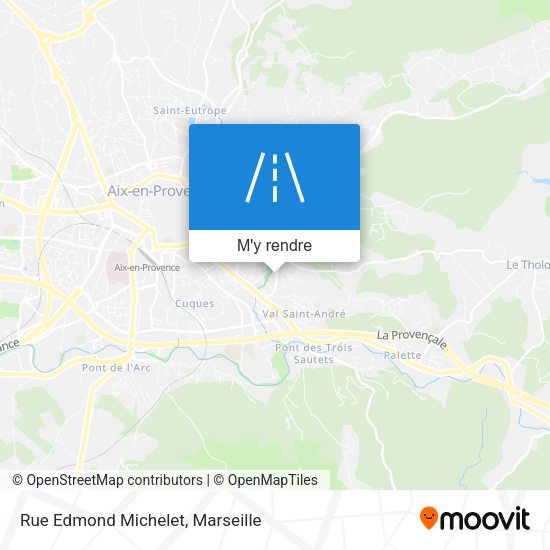 Rue Edmond Michelet plan