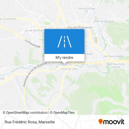 Rue Frédéric Rosa plan