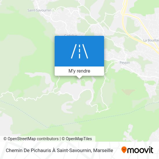 Chemin De Pichauris À Saint-Savournin plan