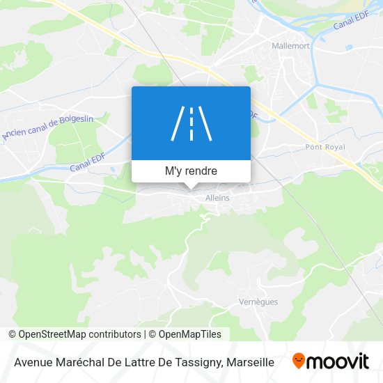 Avenue Maréchal De Lattre De Tassigny plan