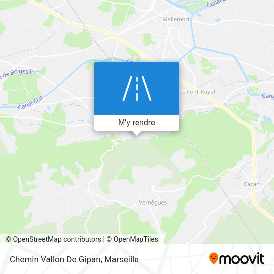 Chemin Vallon De Gipan plan