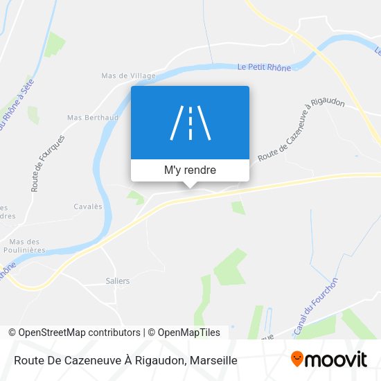 Route De Cazeneuve À Rigaudon plan