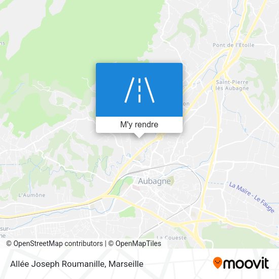 Allée Joseph Roumanille plan