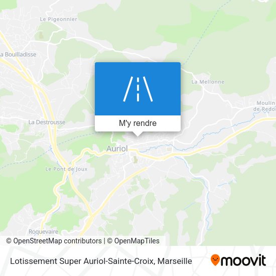Lotissement Super Auriol-Sainte-Croix plan