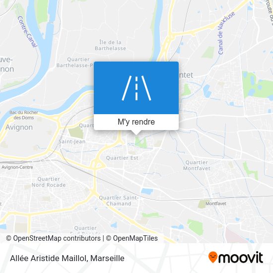 Allée Aristide Maillol plan