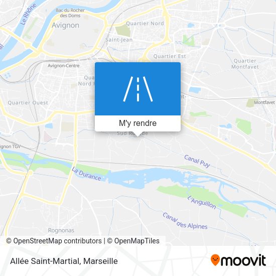 Allée Saint-Martial plan
