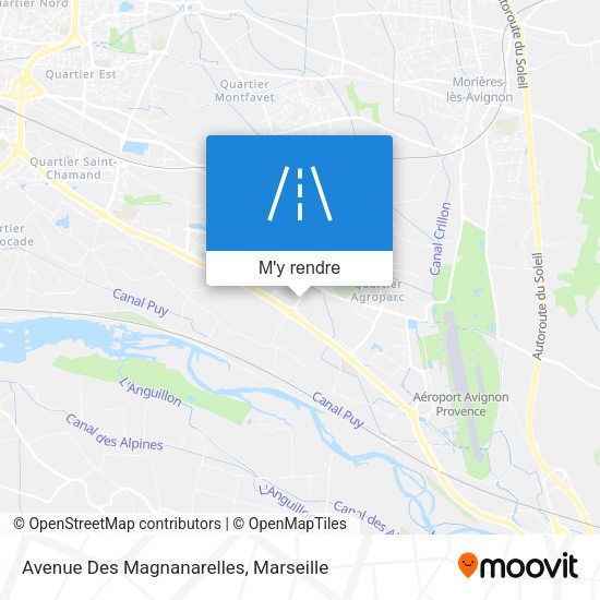 Avenue Des Magnanarelles plan