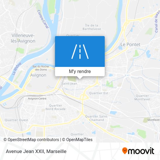Avenue Jean XXII plan