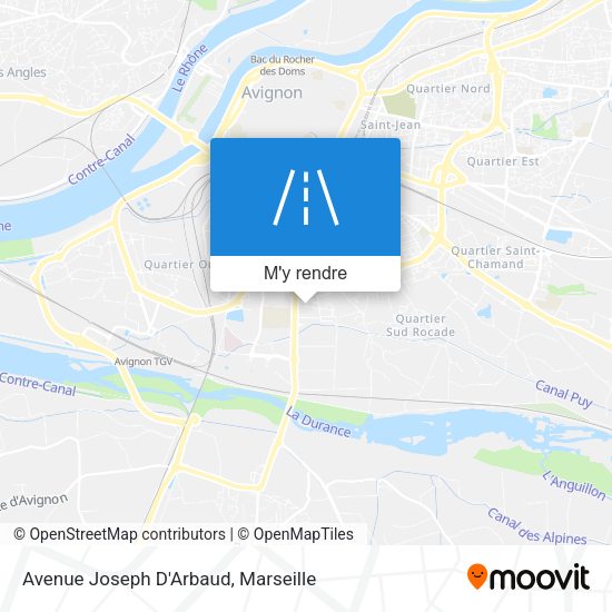 Avenue Joseph D'Arbaud plan