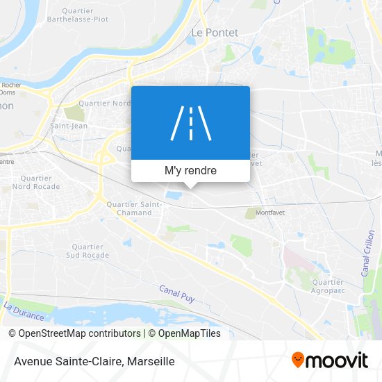 Avenue Sainte-Claire plan