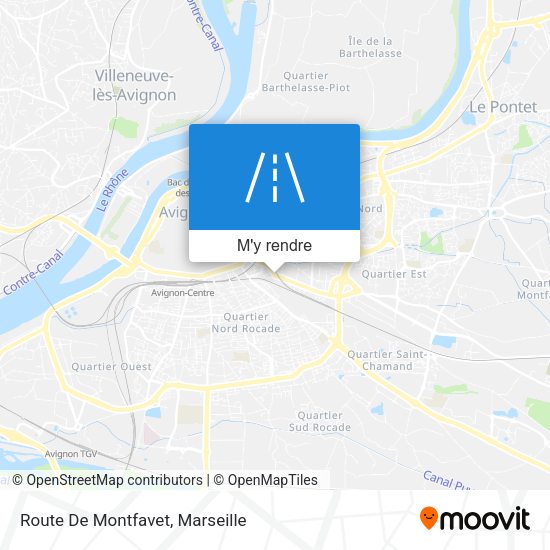 Route De Montfavet plan