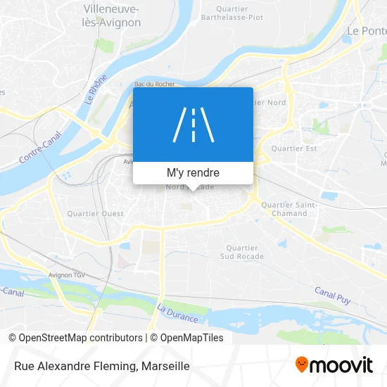 Rue Alexandre Fleming plan