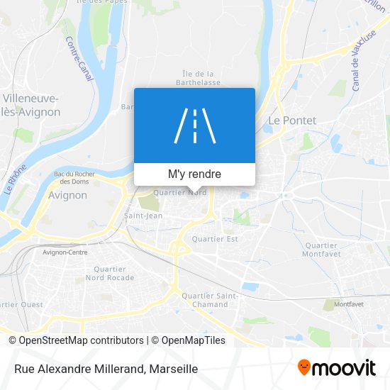 Rue Alexandre Millerand plan