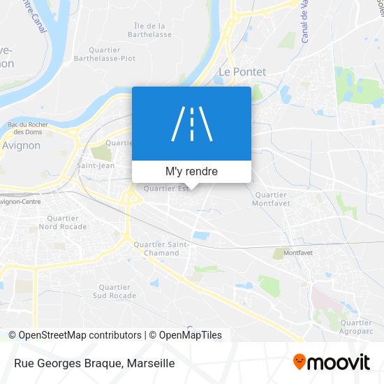 Rue Georges Braque plan
