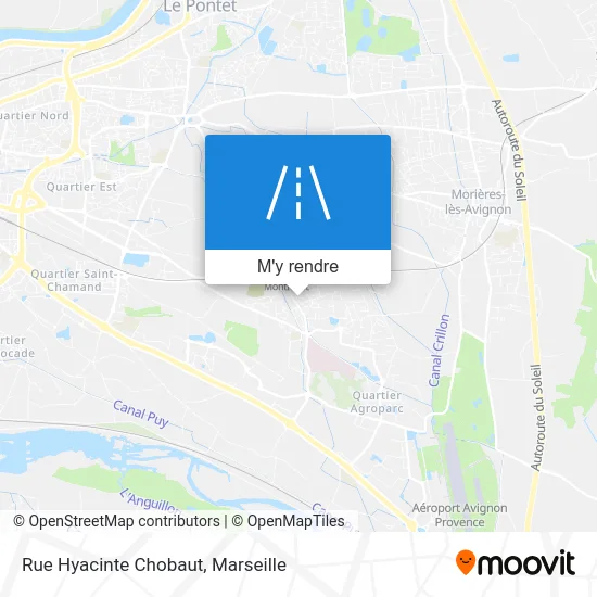 Rue Hyacinte Chobaut plan