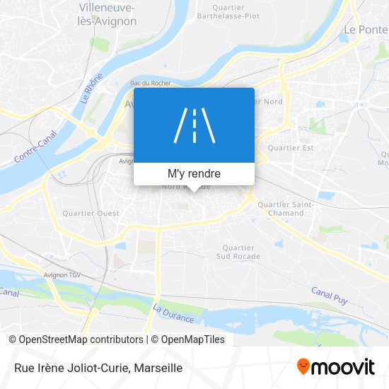 Rue Irène Joliot-Curie plan