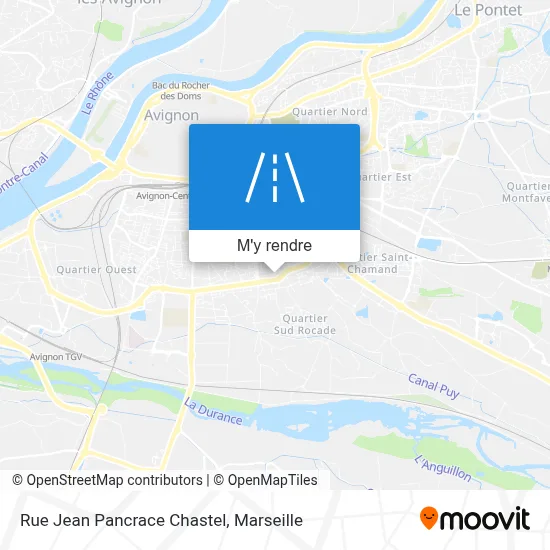 Rue Jean Pancrace Chastel plan