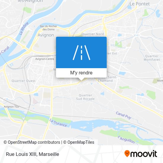 Rue Louis XIII plan
