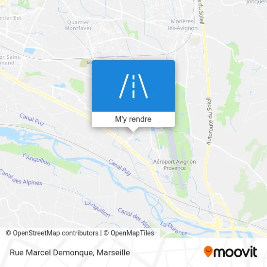 Rue Marcel Demonque plan