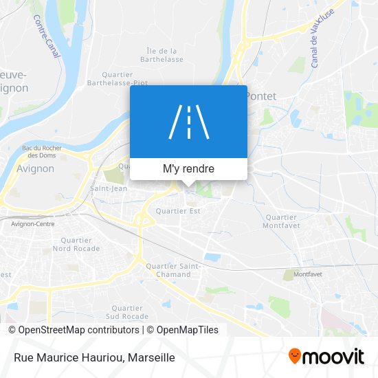 Rue Maurice Hauriou plan
