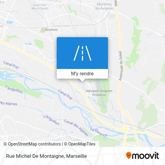 Rue Michel De Montaigne plan