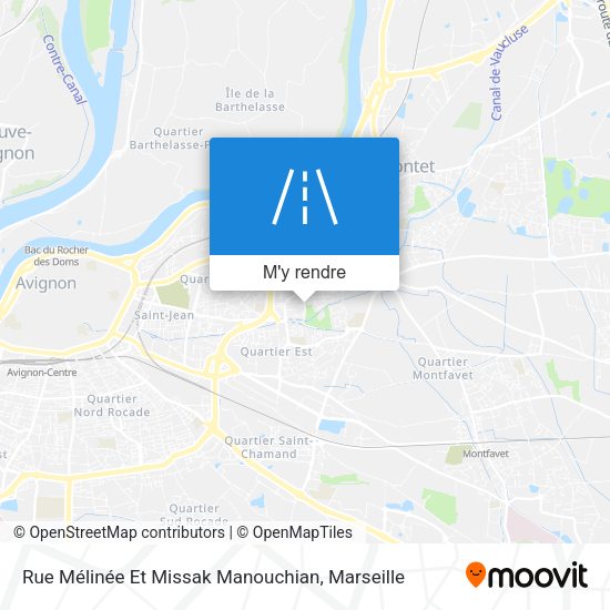 Rue Mélinée Et Missak Manouchian plan