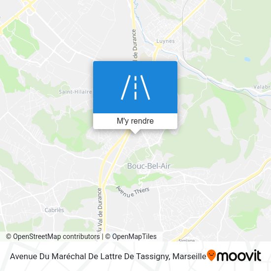 Avenue Du Maréchal De Lattre De Tassigny plan