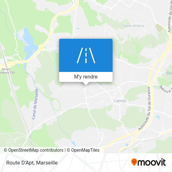 Route D'Apt plan