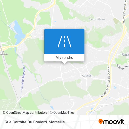 Rue Carraire Du Boulard plan